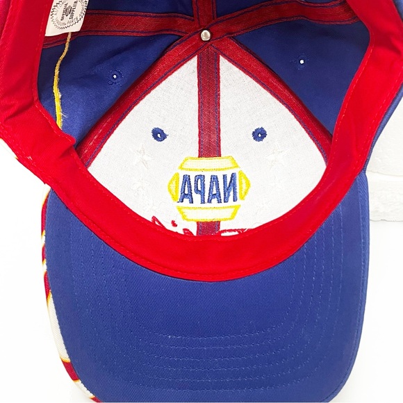 NAPA Racing #15 Michael Waltrip Red,White, & Blue Baseball Cap OSFA - Picture 5 of 5
